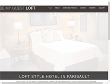 Tablet Screenshot of bemyguestloft.com